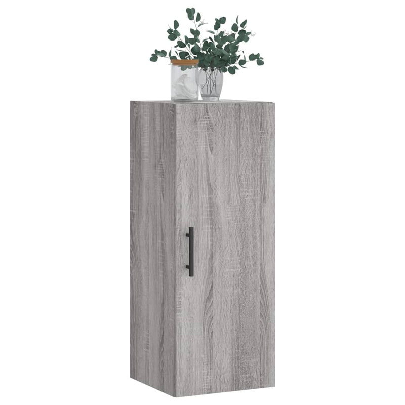 Dulap montat pe perete, gri sonoma, 34,5x34x90 cm
