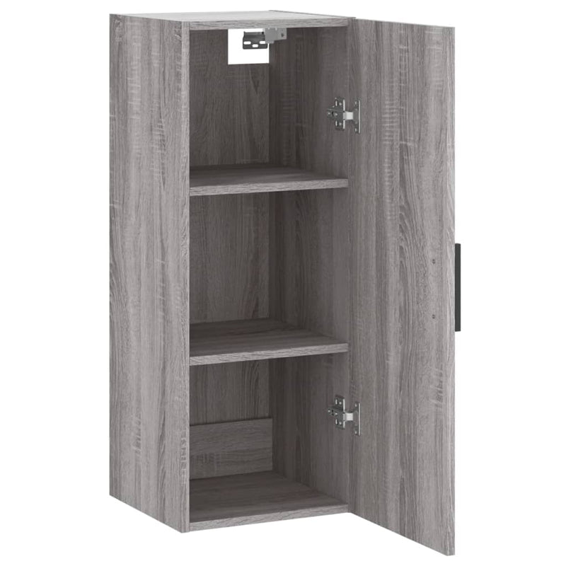 Dulap montat pe perete, gri sonoma, 34,5x34x90 cm