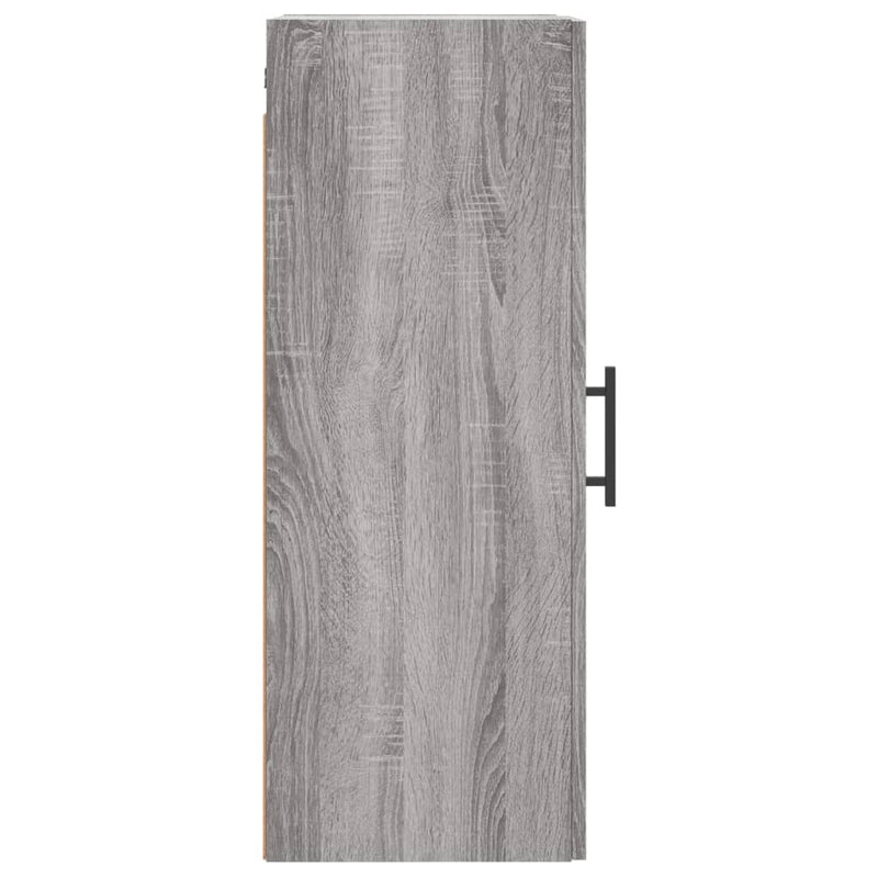 Dulap montat pe perete, gri sonoma, 34,5x34x90 cm