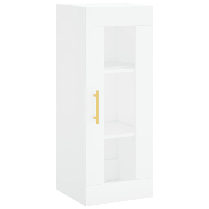 Dulap montat pe perete, alb, 34,5x34x90 cm