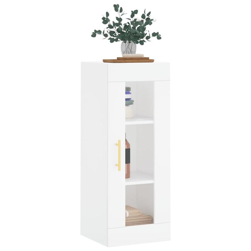 Dulap montat pe perete, alb, 34,5x34x90 cm