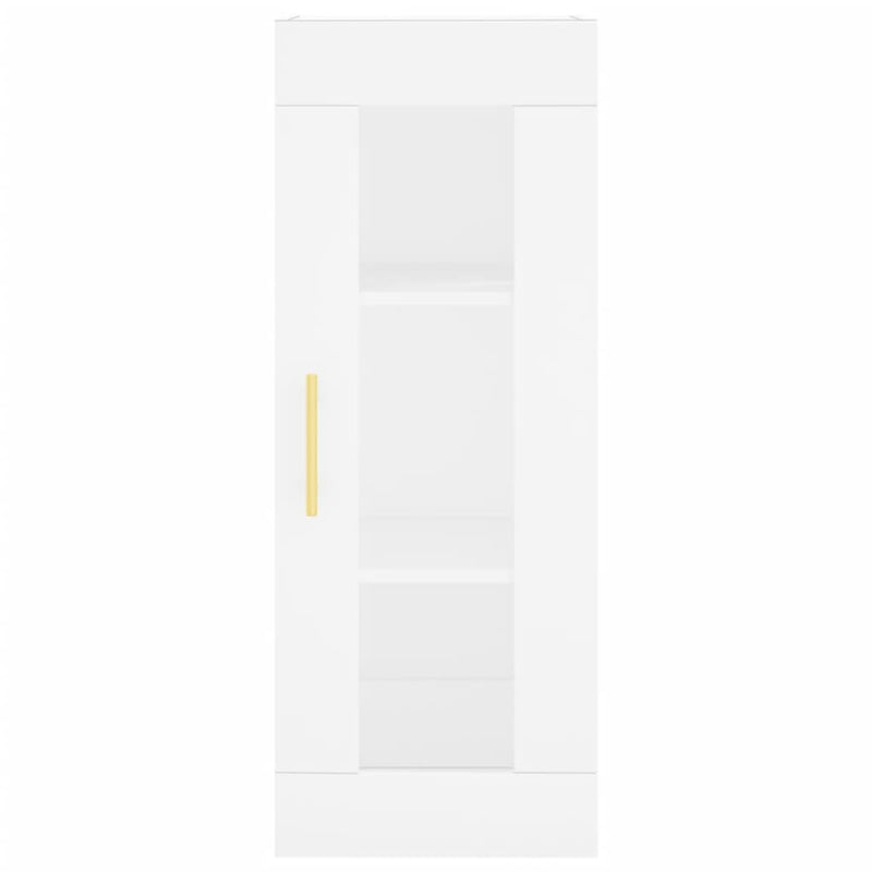 Dulap montat pe perete, alb, 34,5x34x90 cm