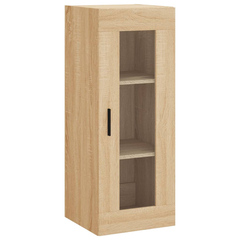 Dulap montat pe perete, stejar sonoma, 34,5x34x90 cm