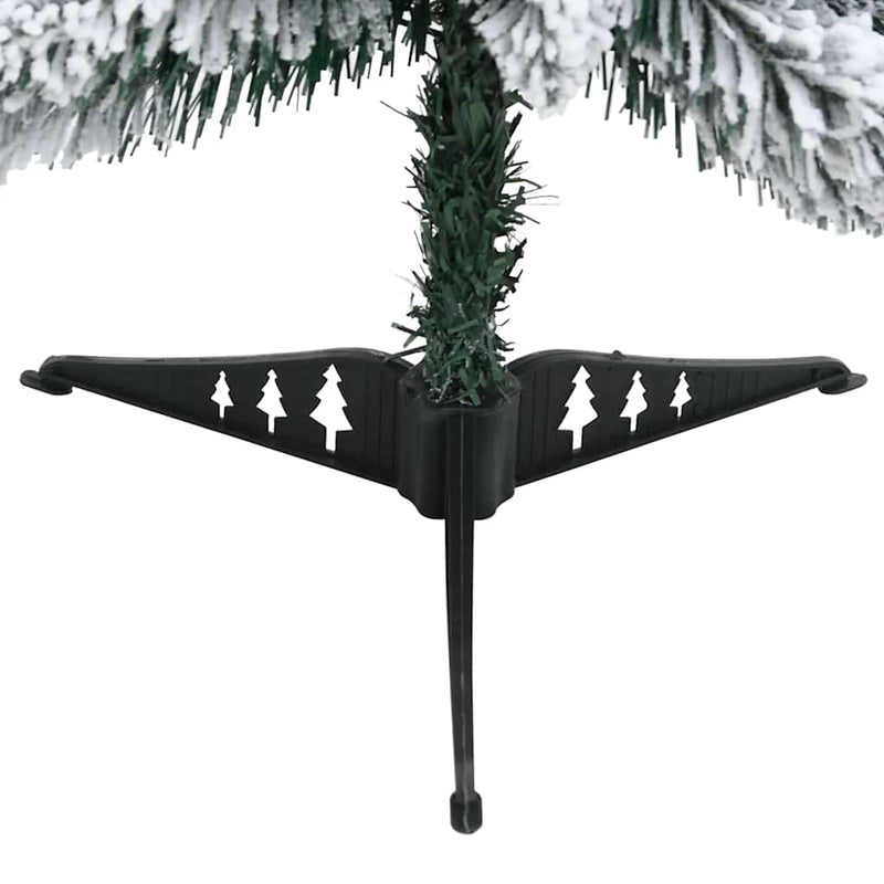 Brad de Crăciun artificial pre-iluminat 30 LED-uri/zăpadă 60 cm