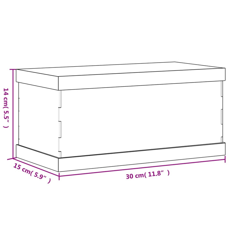Cutie de prezentare, transparent, 30x15x14 cm, acril