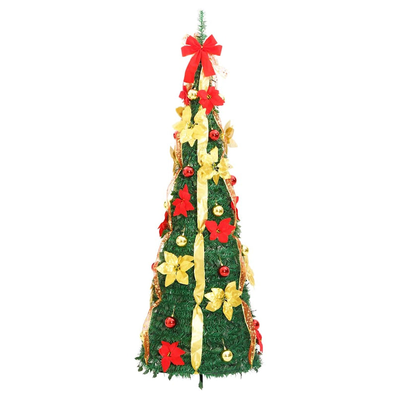 Brad de Crăciun artificial pop-up 100 LED-uri verde 150 cm