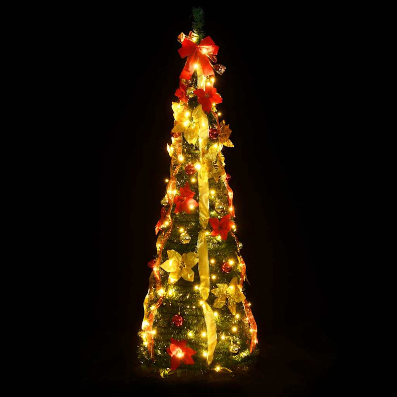 Brad de Crăciun artificial pop-up 150 LED-uri verde 180 cm