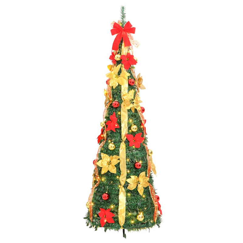 Brad de Crăciun artificial pop-up 150 LED-uri verde 180 cm