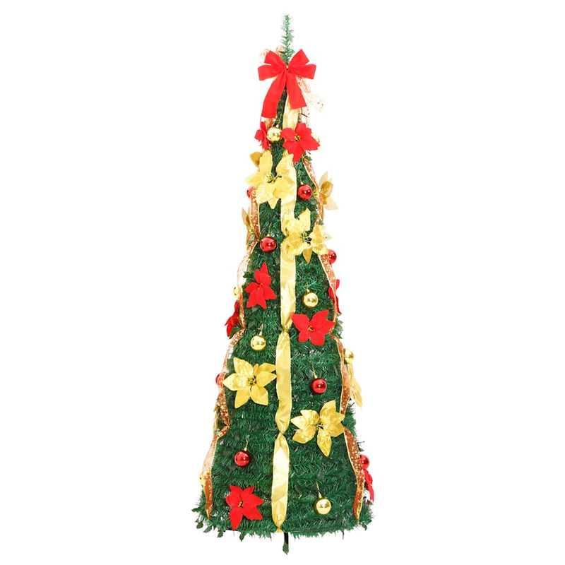 Brad de Crăciun artificial pop-up 200 LED-uri verde 210 cm