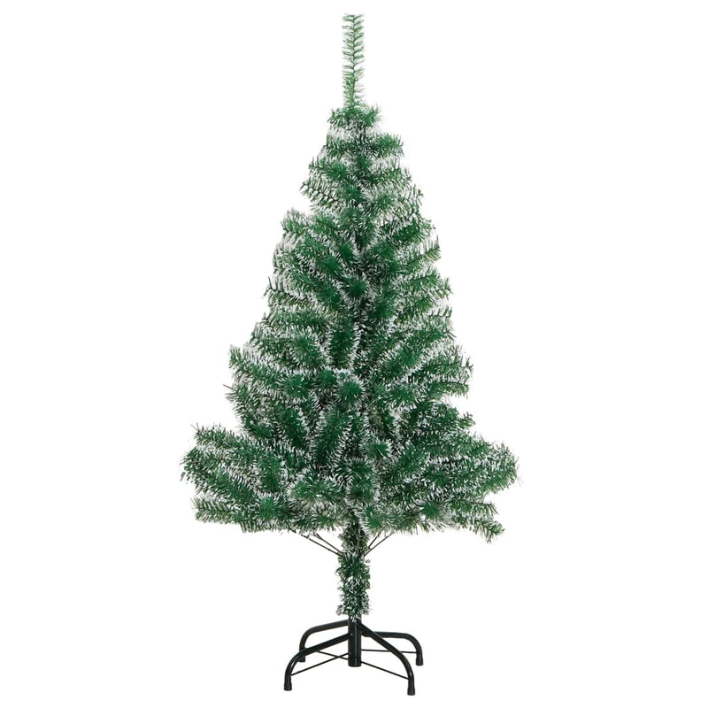 Brad de Crăciun artificial cu zăpadă, verde, 120 cm