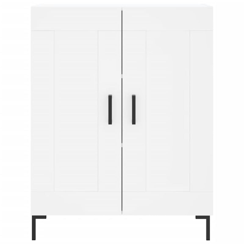 Dulap înalt, alb, 69,5x34x180 cm, lemn compozit