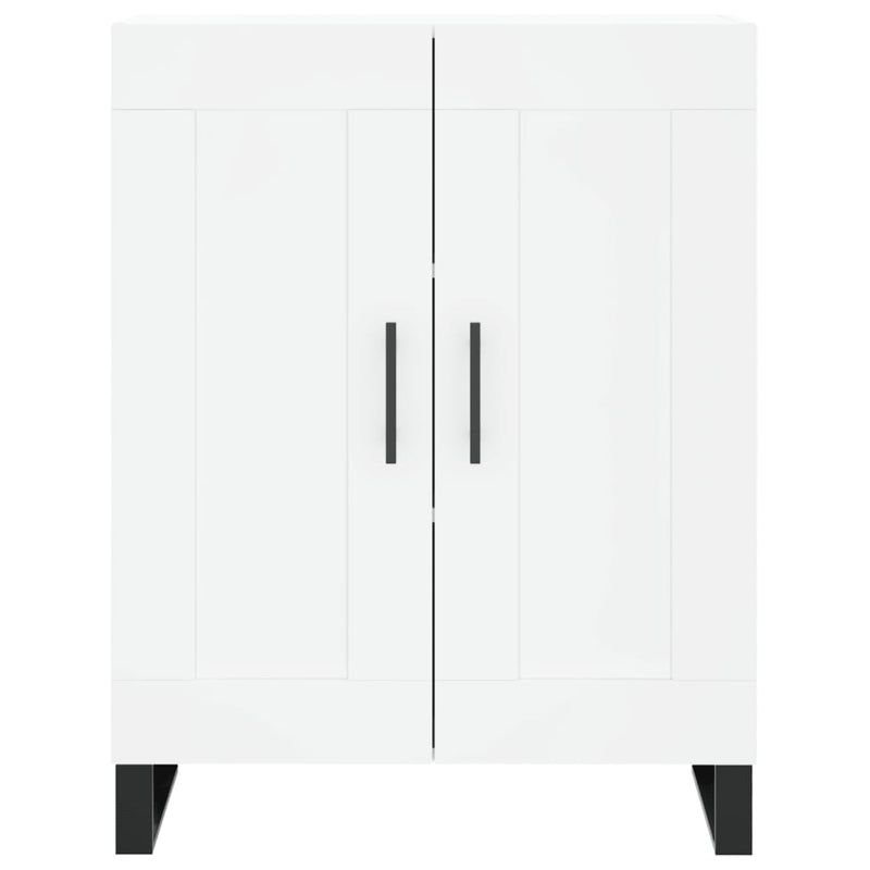 Dulap înalt, alb, 69,5x34x180 cm, lemn compozit