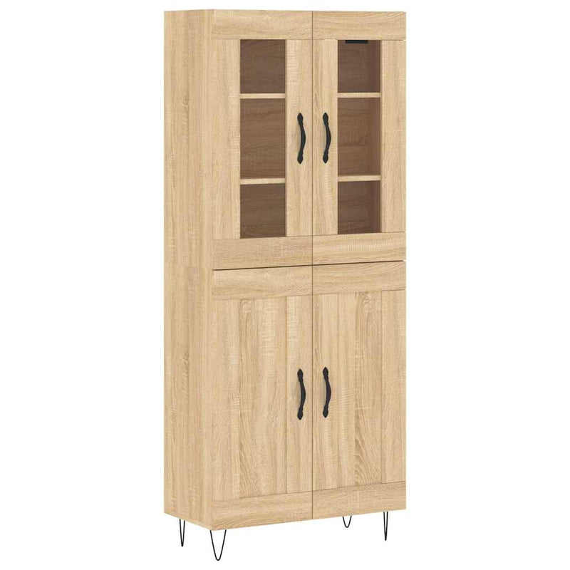 Dulap înalt, stejar sonoma, 69,5x34x180 cm, lemn compozit