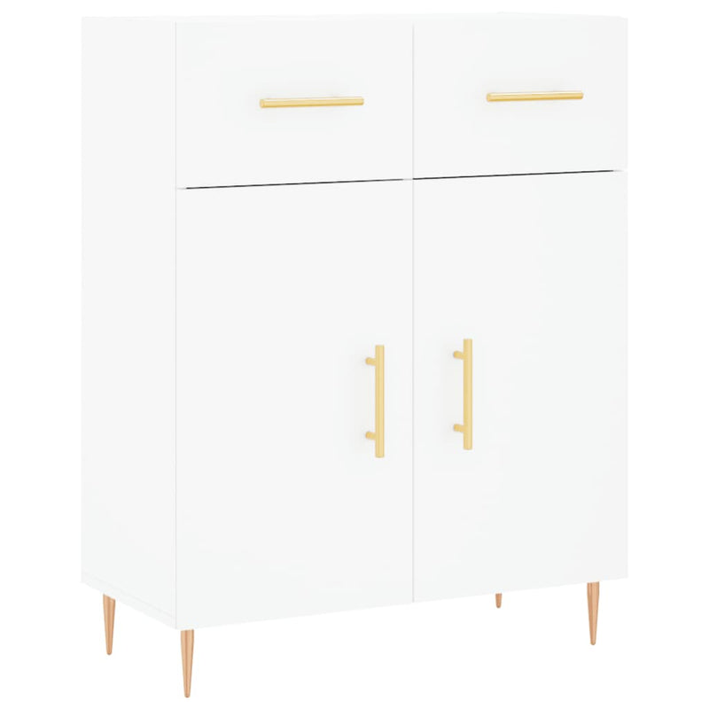 Dulap înalt, alb, 69,5x34x180 cm, lemn compozit