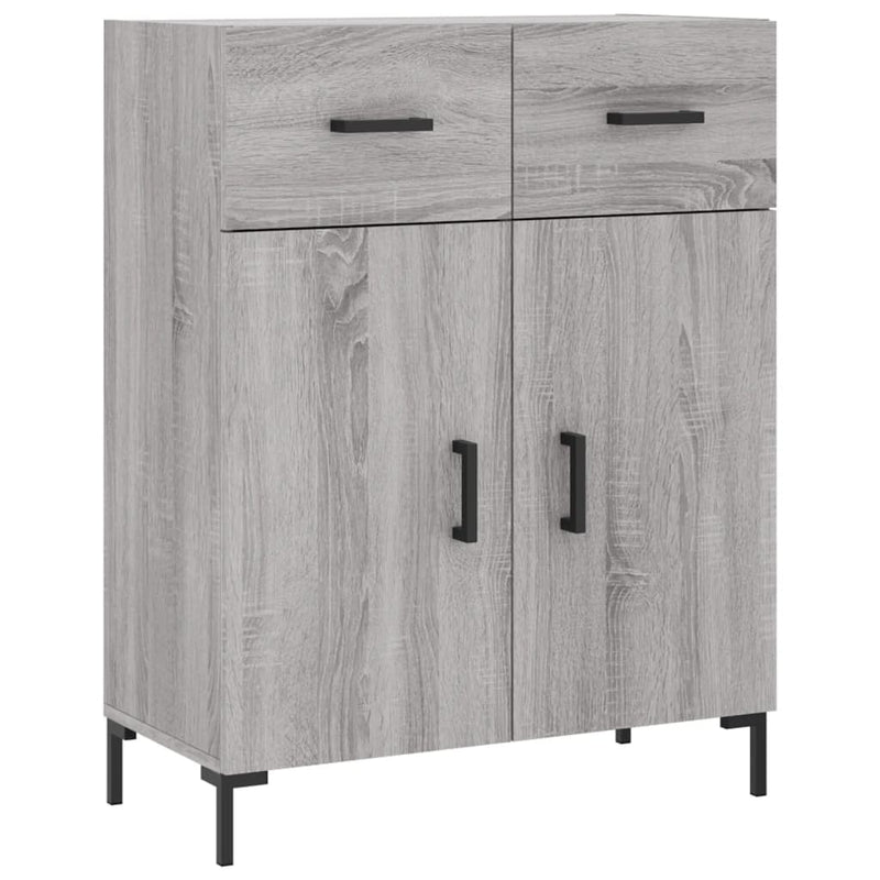 Dulap înalt, gri sonoma, 69,5x34x180 cm, lemn compozit