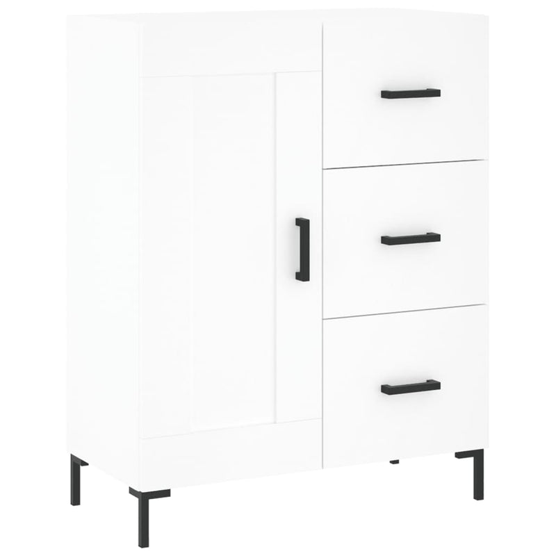 Dulap înalt, alb, 69,5x34x180 cm, lemn compozit