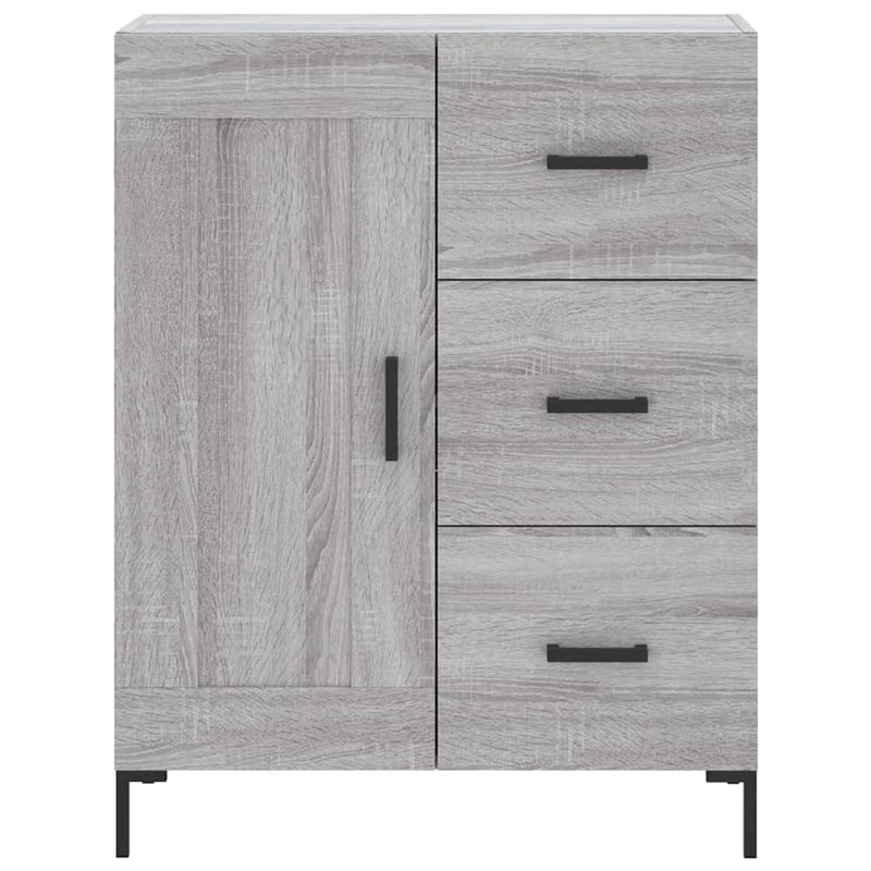 Dulap înalt, gri sonoma, 69,5x34x180 cm, lemn compozit