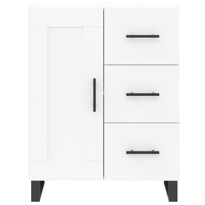 Dulap înalt, alb, 69,5x34x180 cm, lemn compozit