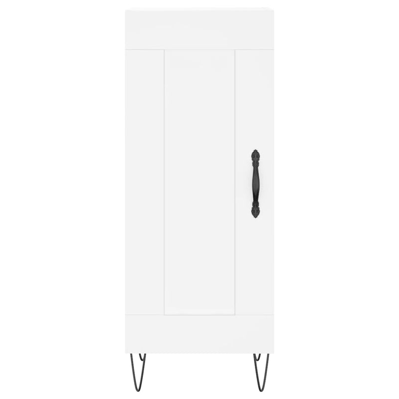 Dulap înalt, alb, 34,5x34x180 cm, lemn prelucrat