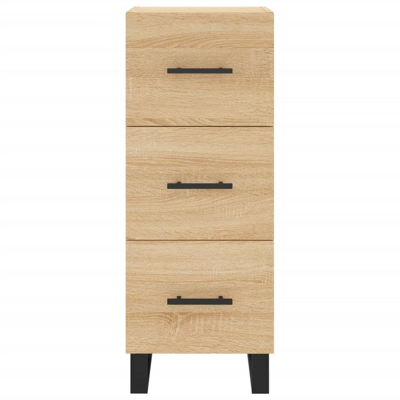 Dulap înalt, stejar sonoma, 34,5x34x180 cm, lemn prelucrat