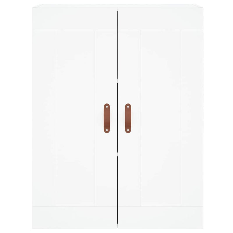 Dulap înalt, alb, 69,5x34x180 cm, lemn compozit