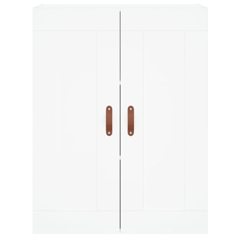 Dulap înalt, alb, 69,5x34x180 cm, lemn compozit