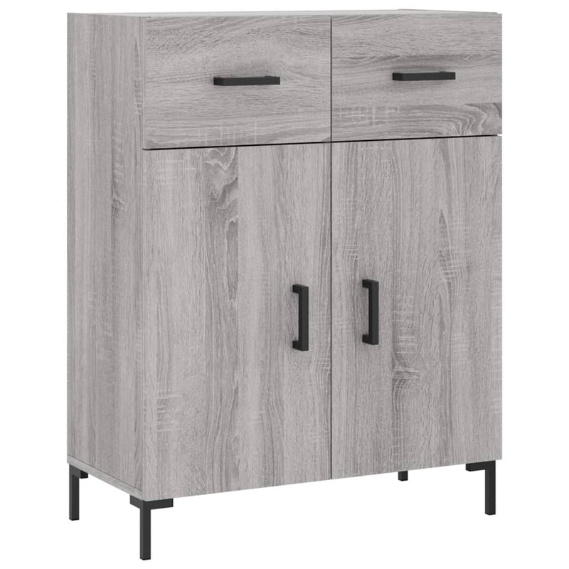 Dulap înalt, gri sonoma, 69,5x34x180 cm, lemn compozit