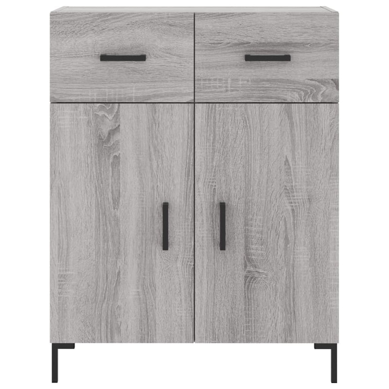 Dulap înalt, gri sonoma, 69,5x34x180 cm, lemn compozit