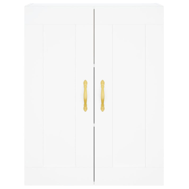 Dulap înalt, alb, 69,5x34x180 cm, lemn compozit