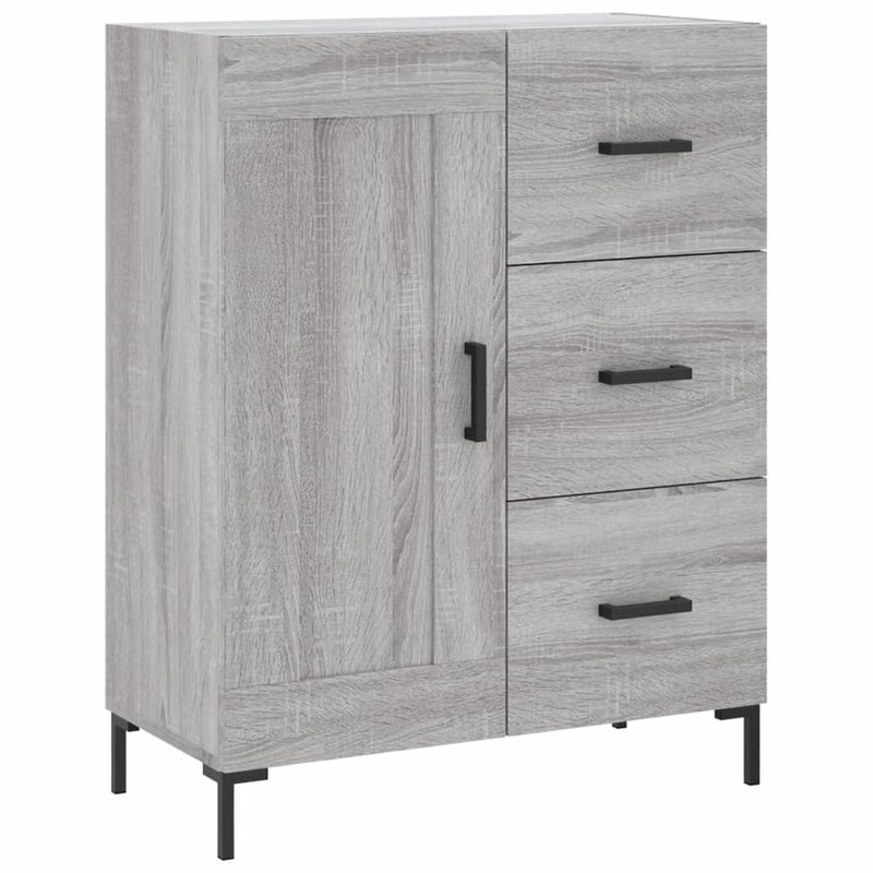 Dulap înalt, gri sonoma, 69,5x34x180 cm, lemn compozit