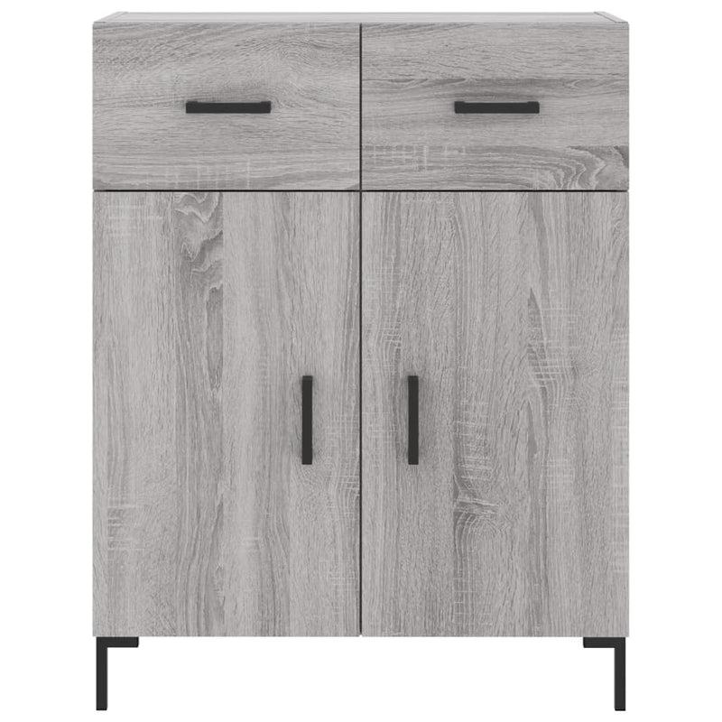 Dulap înalt, gri sonoma, 69,5x34x180 cm, lemn compozit