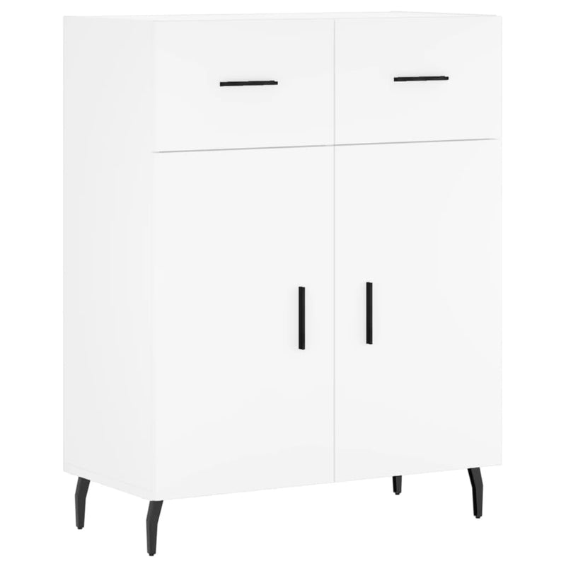 Dulap înalt, alb, 69,5x34x180 cm, lemn compozit