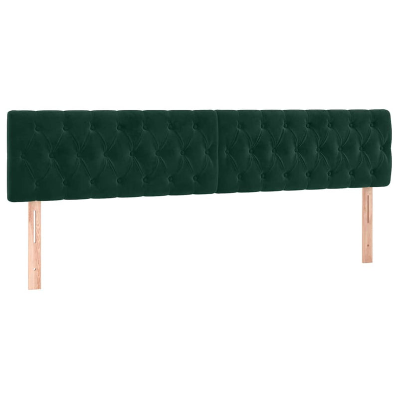 Pat box spring cu saltea, verde închis, 200x200 cm, catifea