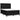 Pat box spring cu saltea, negru, 140x190 cm, textil