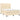 Pat box spring cu saltea, crem, 140x200 cm, textil
