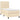 Pat box spring cu saltea, crem, 90x200 cm, textil