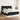 Pat box spring cu saltea, negru, 200x200 cm, textil