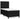 Pat box spring cu saltea, negru, 90x200 cm, textil
