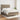 Pat box spring cu saltea, gri taupe, 140x200 cm, textil