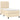 Pat box spring cu saltea, crem, 80x200 cm, textil