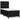 Pat box spring cu saltea, negru, 90x190 cm, textil