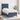 Pat box spring cu saltea, albastru, 90x190 cm, textil