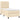 Pat box spring cu saltea, crem, 90x200 cm, textil