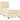 Pat box spring cu saltea, crem, 100x200 cm, textil