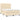 Pat box spring cu saltea, crem, 140x200 cm, textil
