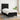 Pat box spring cu saltea, negru, 80x200 cm, textil