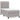 Pat box spring cu saltea, gri deschis, 100x200 cm, textil