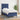 Pat box spring cu saltea, albastru, 80x200 cm, textil