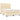 Pat box spring cu saltea, crem, 140x200 cm, textil