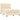 Pat box spring cu saltea, crem, 140x200 cm, textil